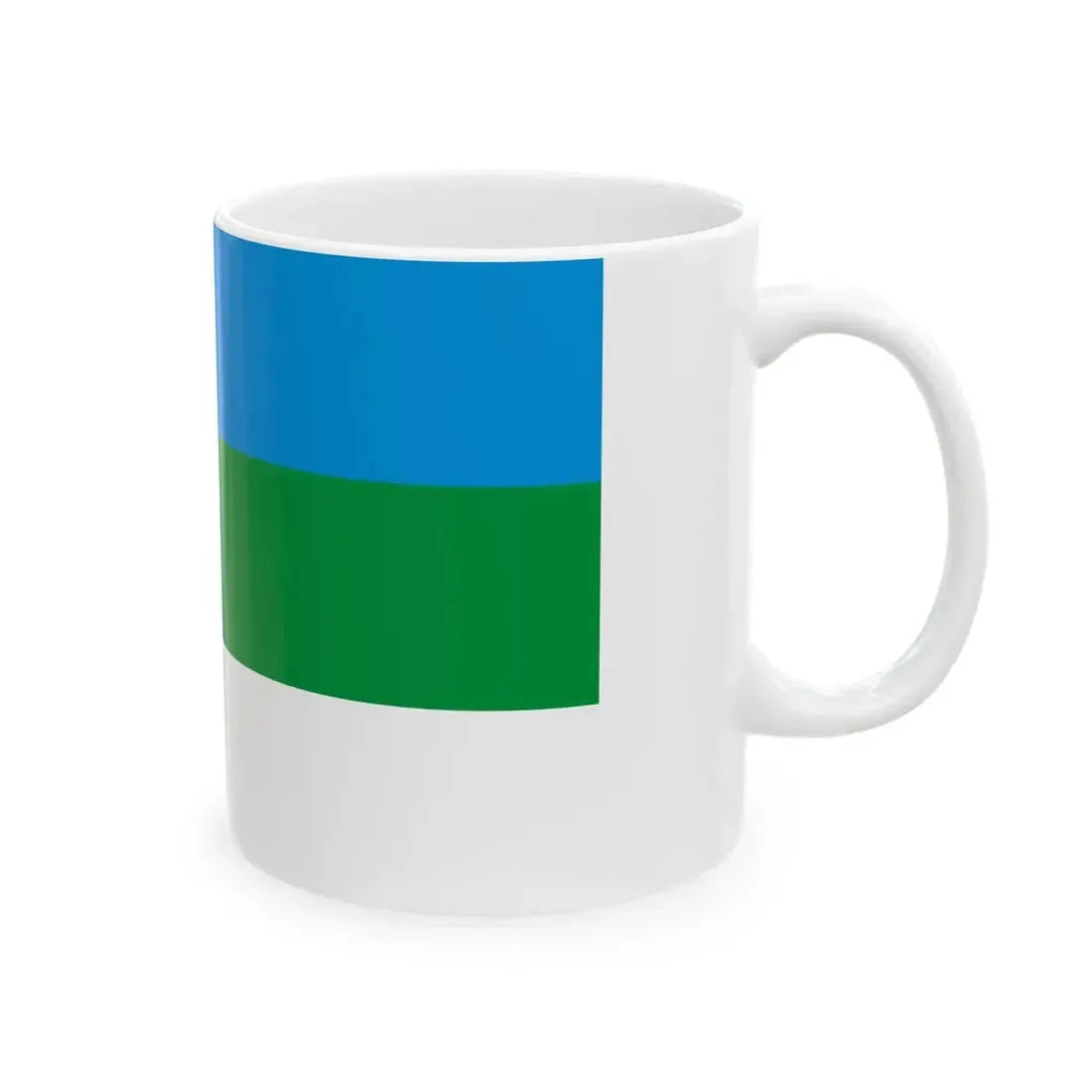 Vaste-Kuuste valla lipp (Estonia) White Coffee Mug - Go Mug Yourself