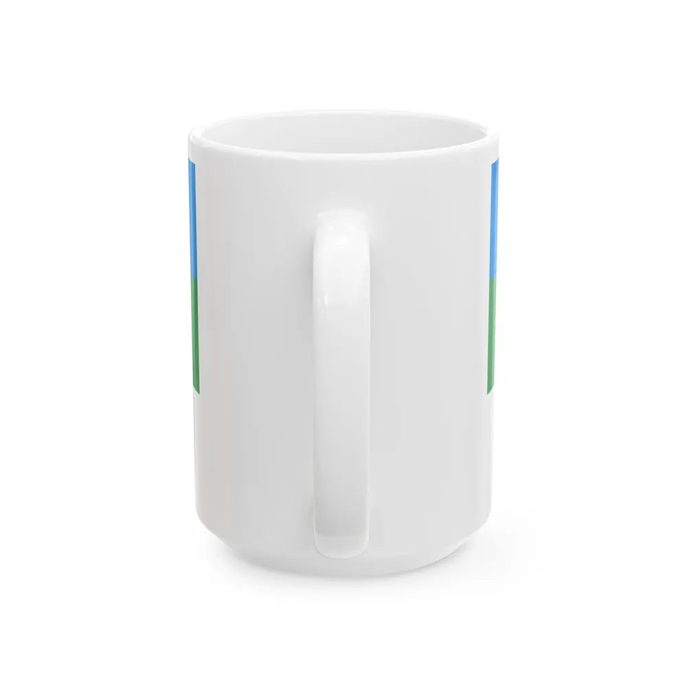Vaste-Kuuste valla lipp (Estonia) White Coffee Mug - Go Mug Yourself