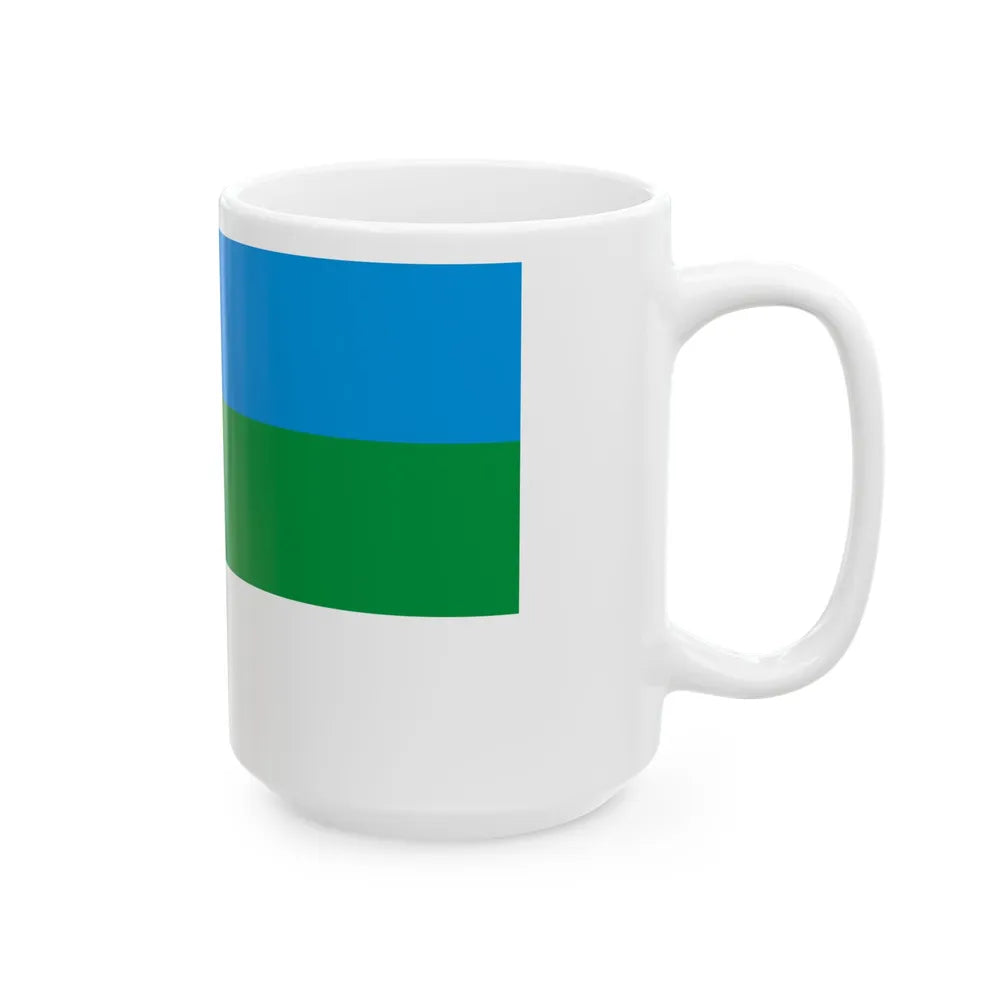 Vaste-Kuuste valla lipp (Estonia) White Coffee Mug - Go Mug Yourself