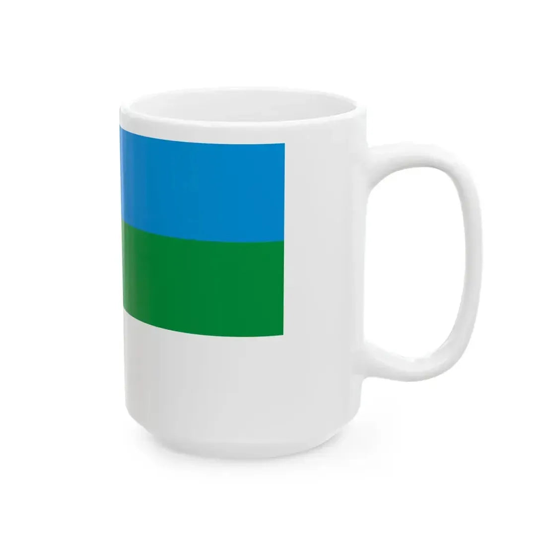 Vaste-Kuuste valla lipp (Estonia) White Coffee Mug - Go Mug Yourself