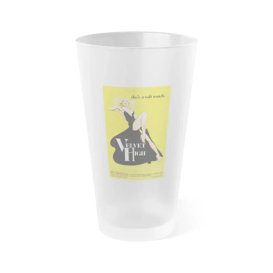 VELVET HIGH 1981 Movie Poster - Frosted Pint Glass 16oz 16oz Frosted - Go Mug Yourself