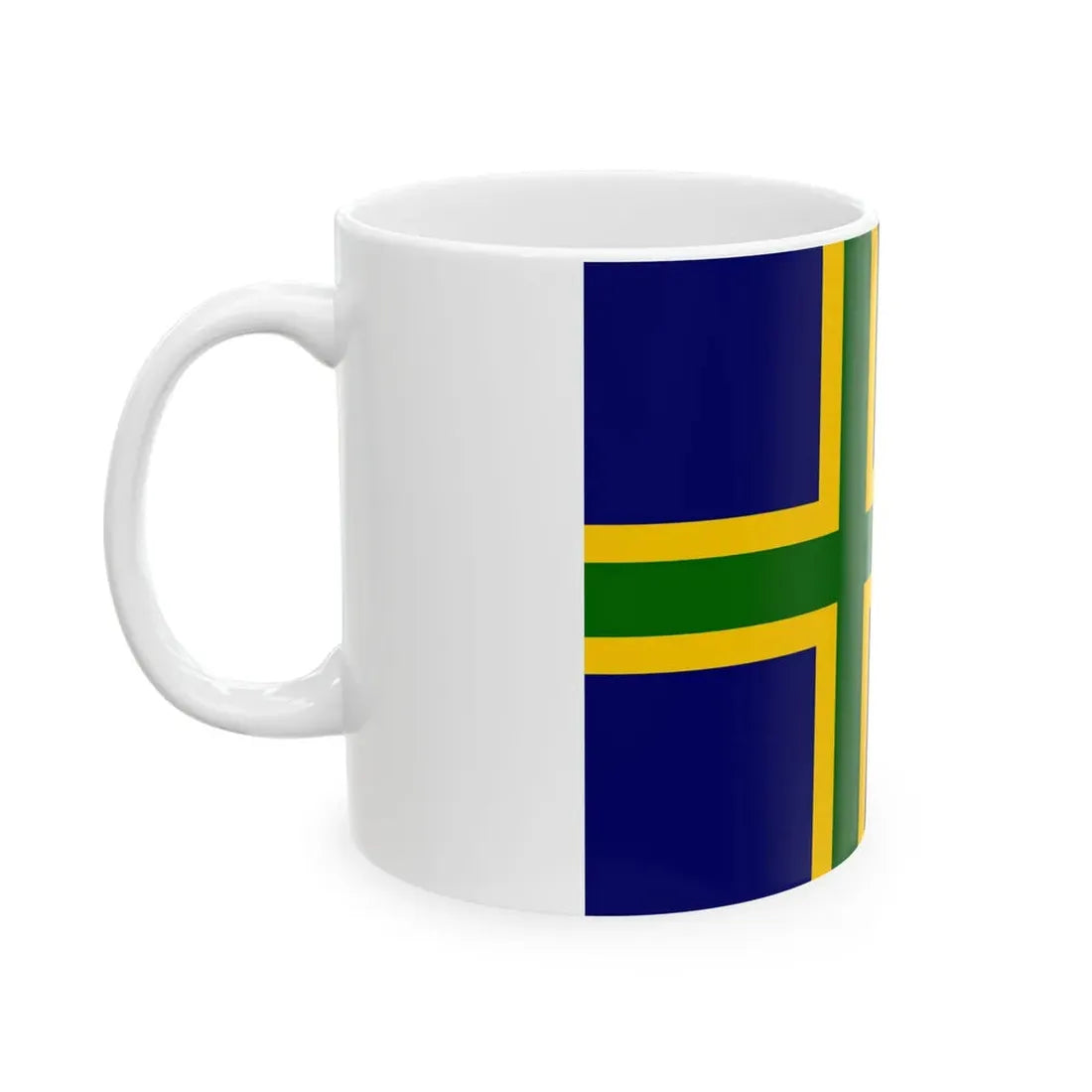 Vendsysselflag (Denmark) White Coffee Mug - Go Mug Yourself