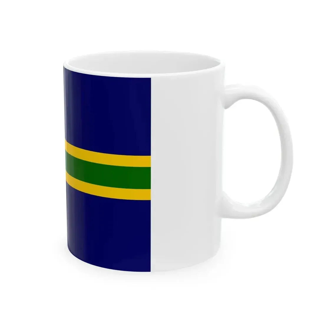 Vendsysselflag (Denmark) White Coffee Mug - Go Mug Yourself
