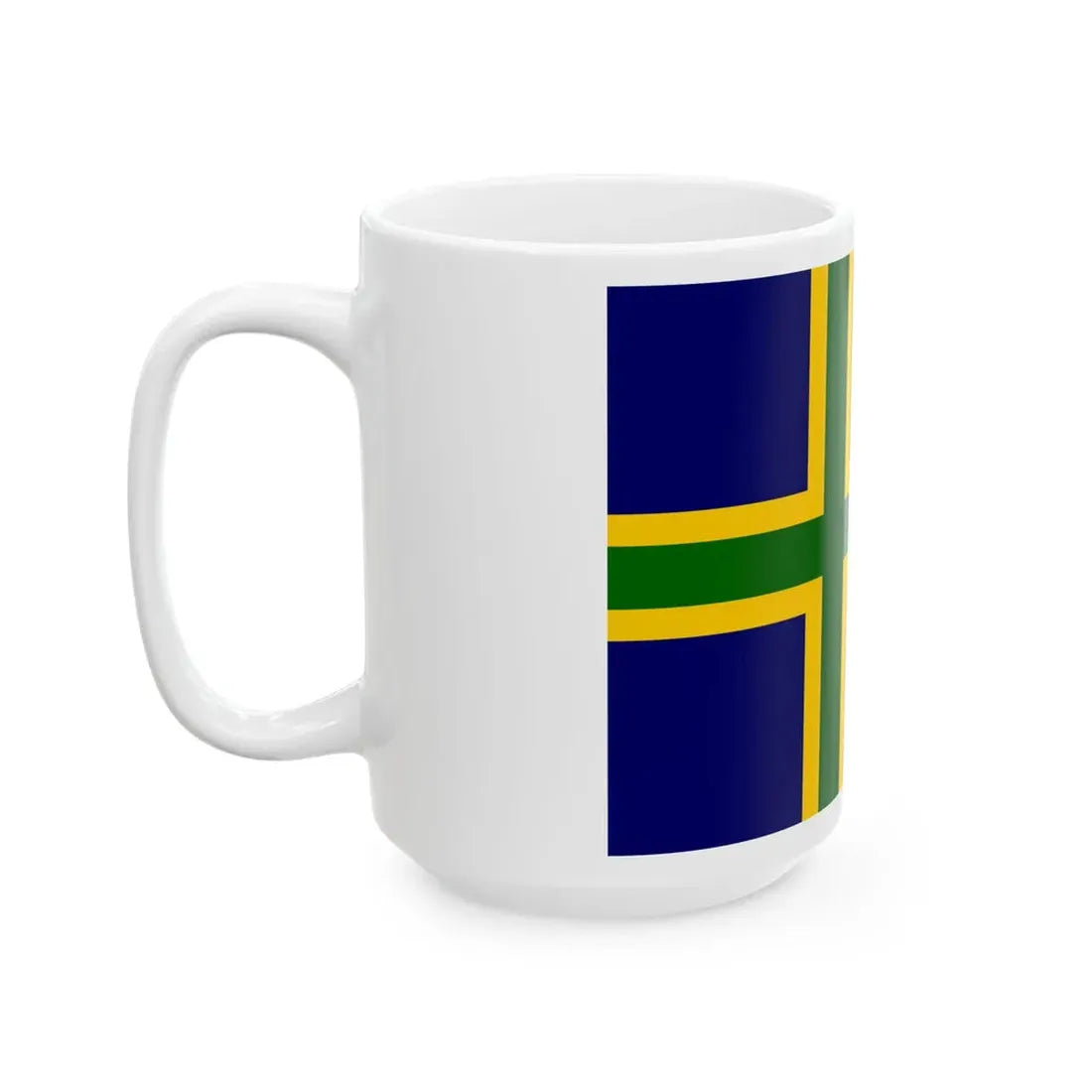 Vendsysselflag (Denmark) White Coffee Mug - Go Mug Yourself