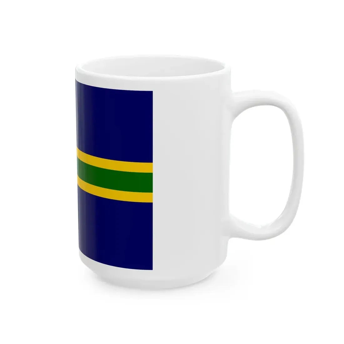 Vendsysselflag (Denmark) White Coffee Mug - Go Mug Yourself