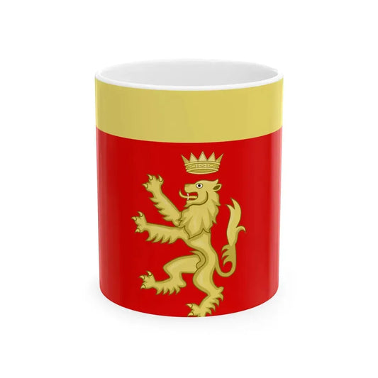 Ventimiglia-Bandiera (Italy) White Coffee Mug 11oz - Go Mug Yourself