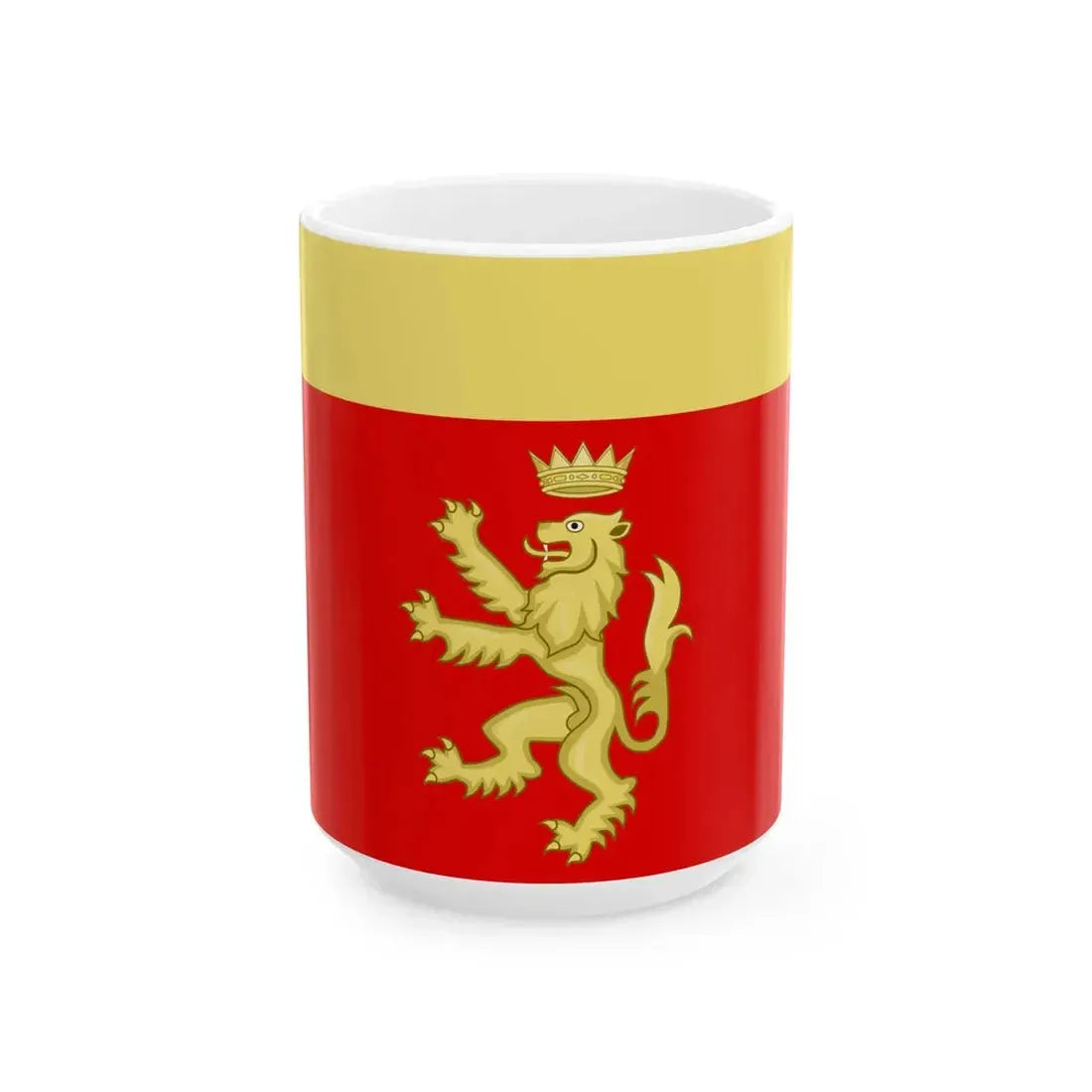 Ventimiglia-Bandiera (Italy) White Coffee Mug 15oz - Go Mug Yourself