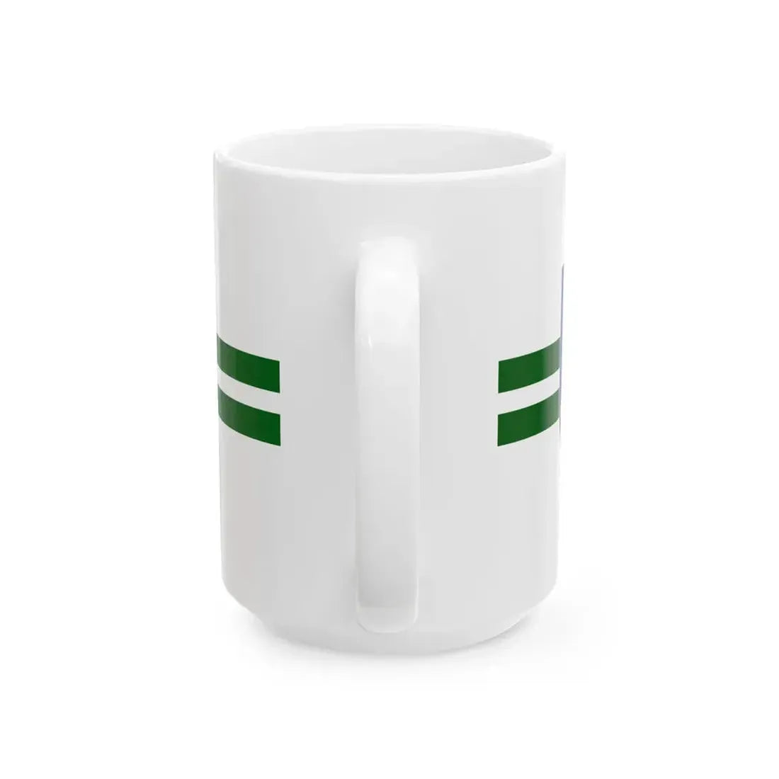 Ventspils novada karogs (Latvia) White Coffee Mug - Go Mug Yourself