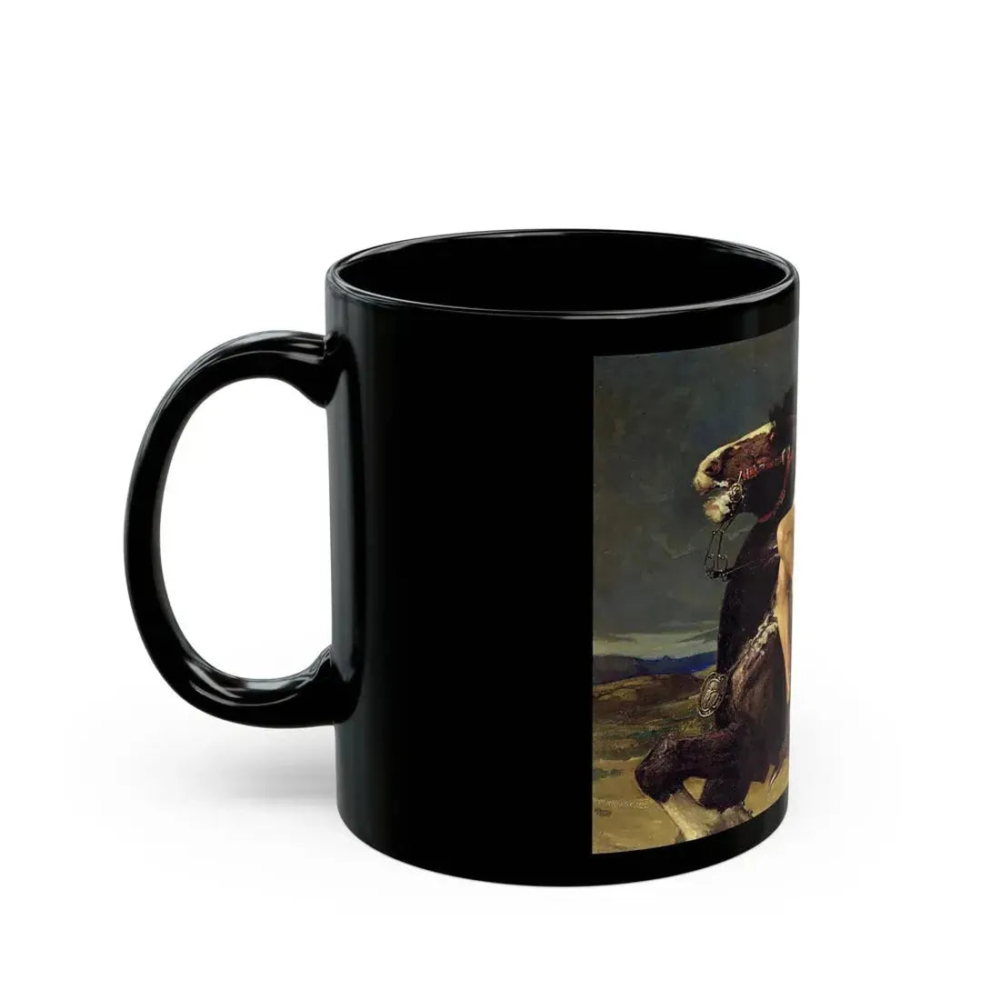 Vereker Monteith Hamilton (1856-1931) The Rescue - Black Coffee Mug - Go Mug Yourself