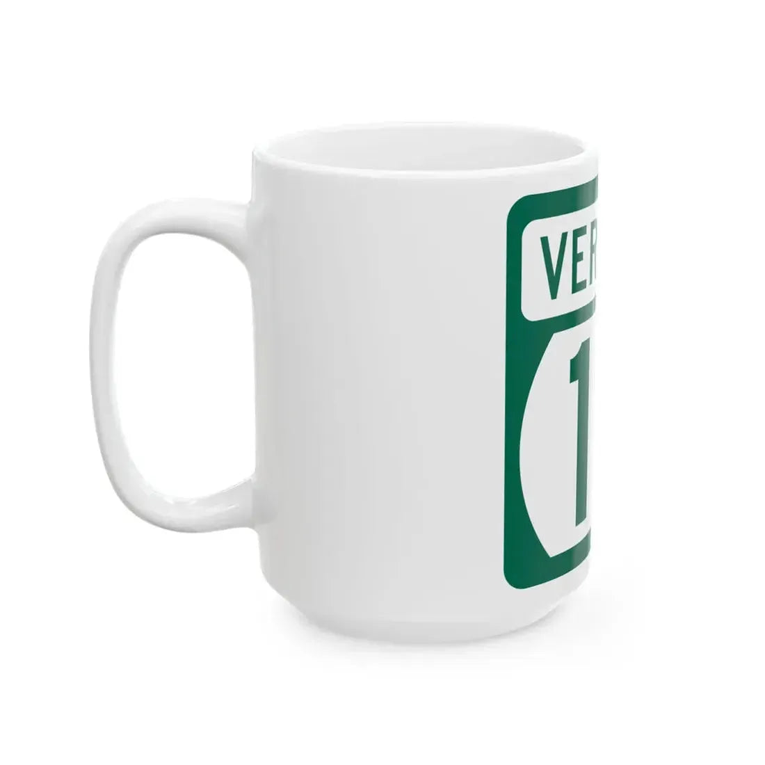 Vermont 10 (Vermont) (Road Sign) White Coffee Mug - Go Mug Yourself