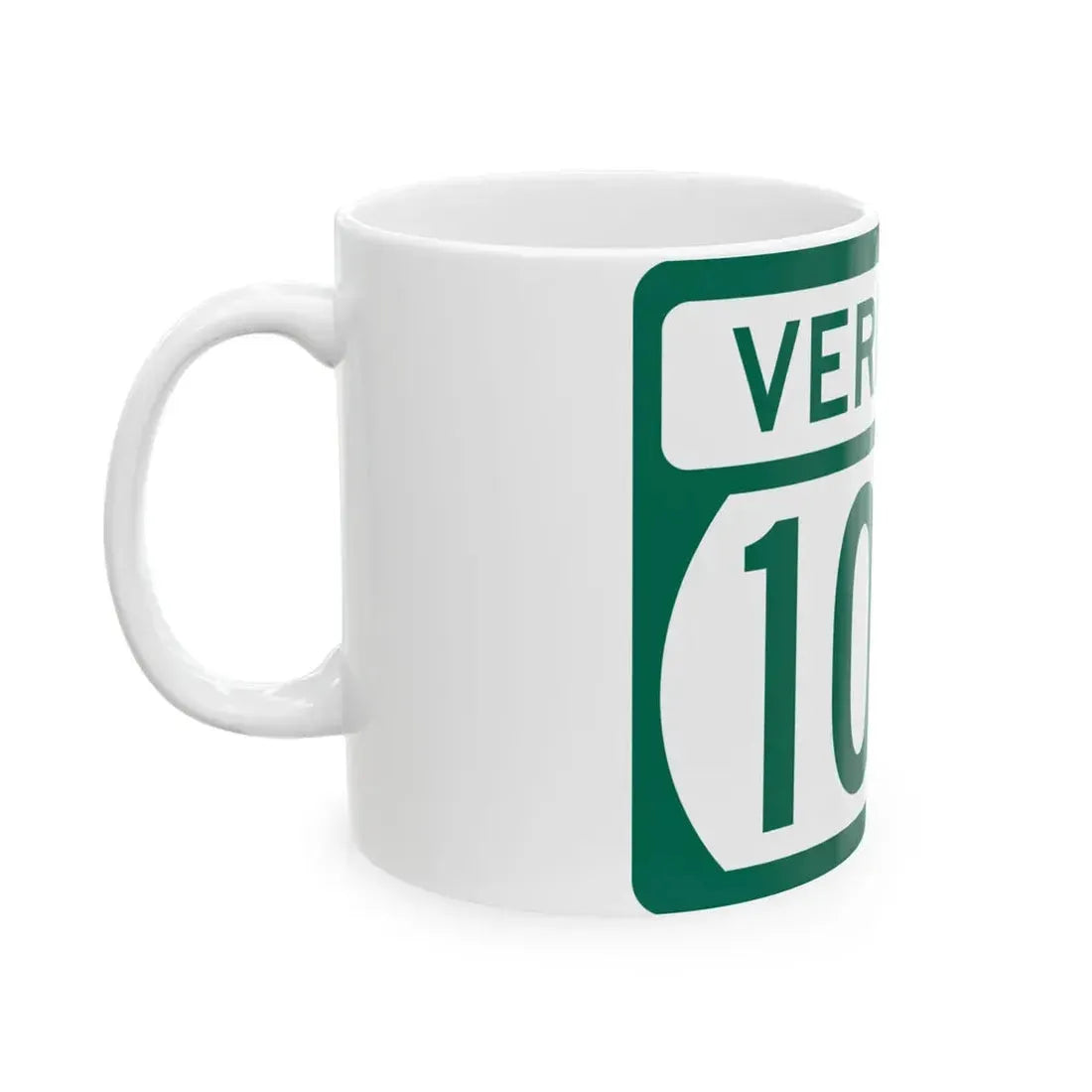 Vermont 100B (Vermont) (Road Sign) White Coffee Mug - Go Mug Yourself