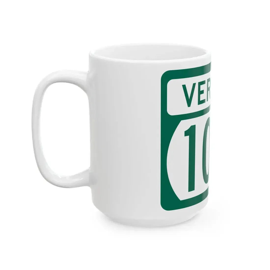 Vermont 100B (Vermont) (Road Sign) White Coffee Mug - Go Mug Yourself