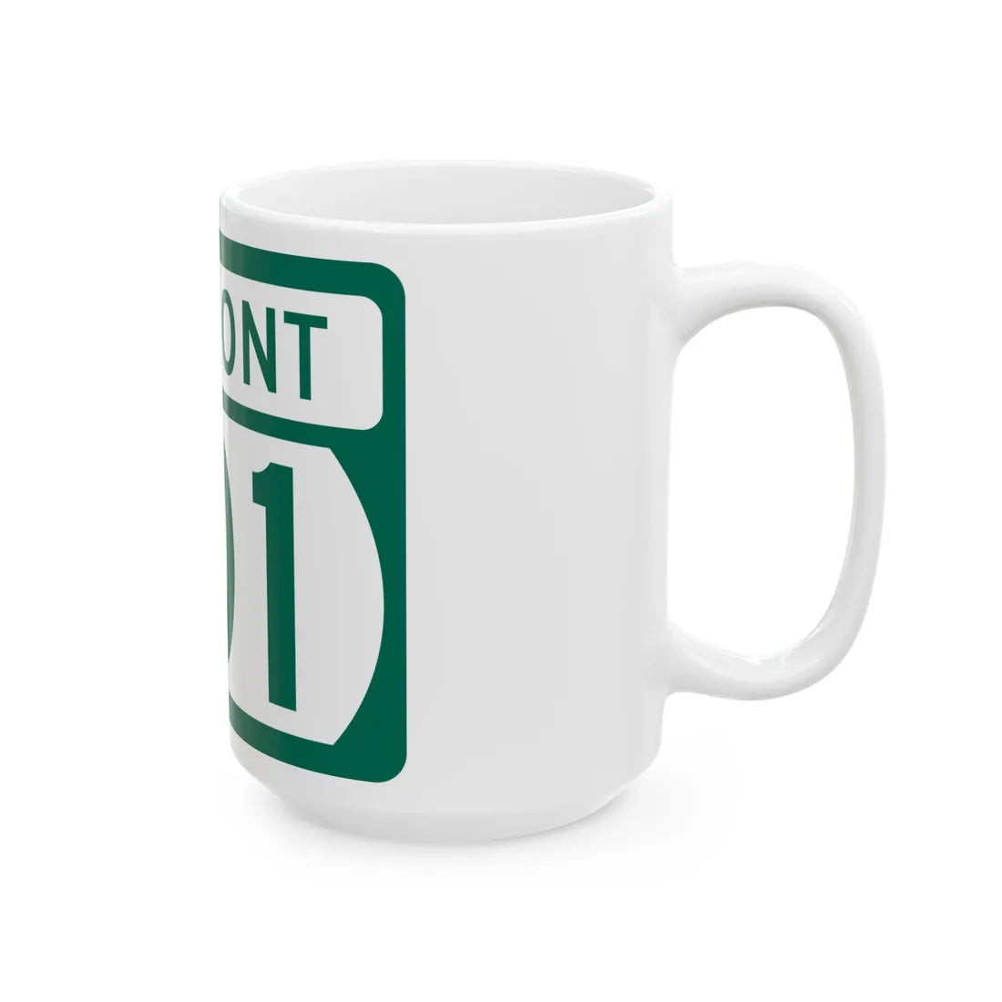 Vermont 101 (Vermont) (Road Sign) White Coffee Mug - Go Mug Yourself