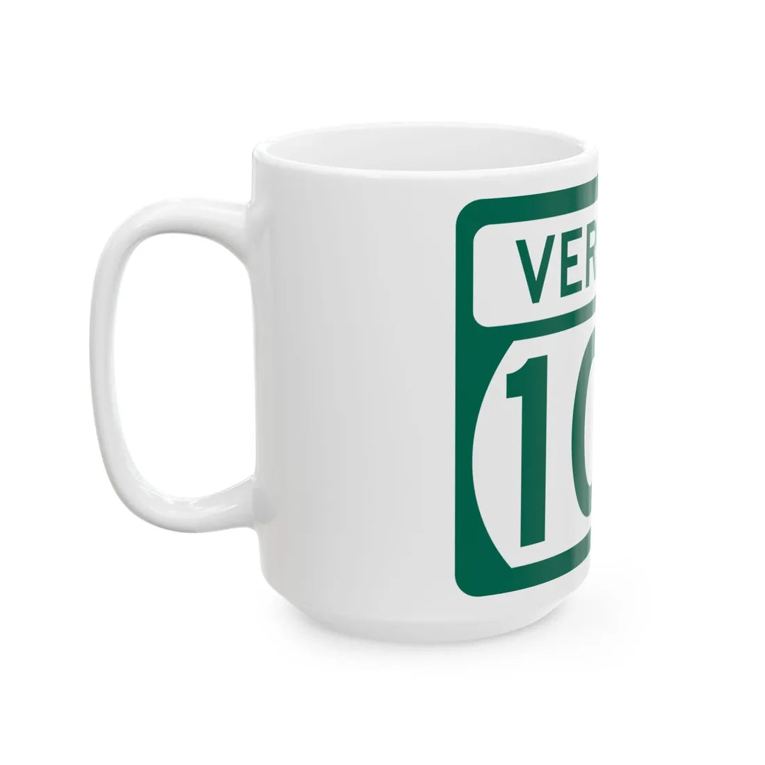 Vermont 102 (Vermont) (Road Sign) White Coffee Mug - Go Mug Yourself