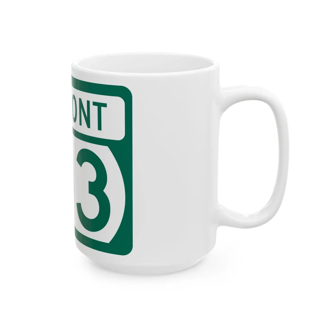 Vermont 103 (Vermont) (Road Sign) White Coffee Mug - Go Mug Yourself