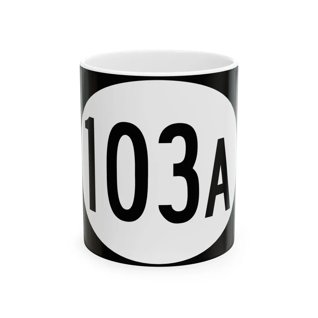 Vermont 103A (Vermont) (Road Sign) White Coffee Mug 11oz - Go Mug Yourself