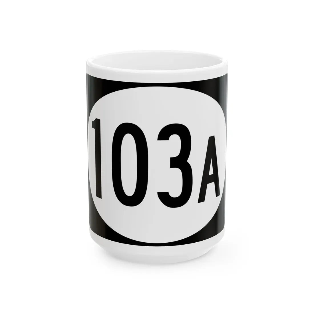 Vermont 103A (Vermont) (Road Sign) White Coffee Mug 15oz - Go Mug Yourself