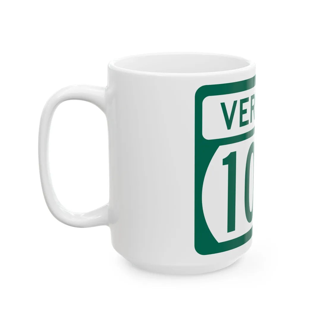 Vermont 104A (Vermont) (Road Sign) White Coffee Mug - Go Mug Yourself