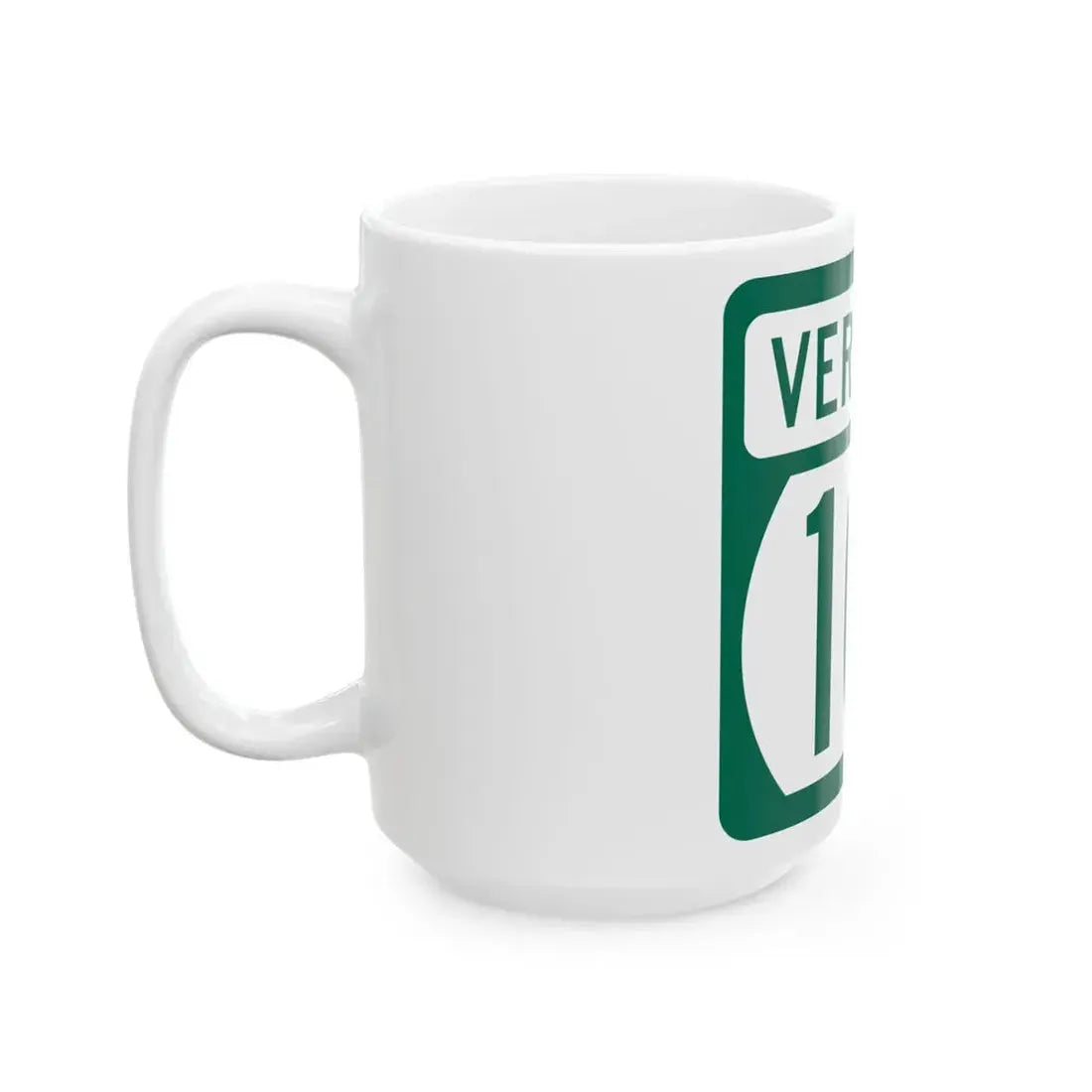 Vermont 10A (Vermont) (Road Sign) White Coffee Mug - Go Mug Yourself