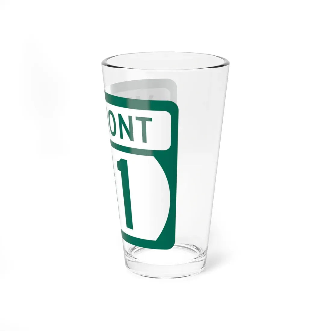 Vermont 111 (Vermont) (Road Sign) Pint Glass 16oz - Go Mug Yourself