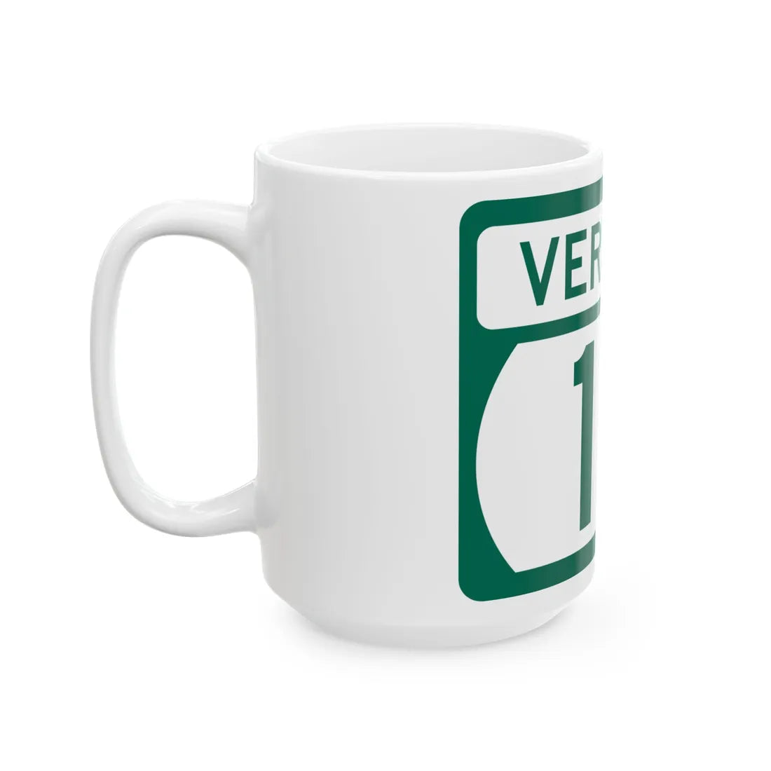 Vermont 111 (Vermont) (Road Sign) White Coffee Mug - Go Mug Yourself