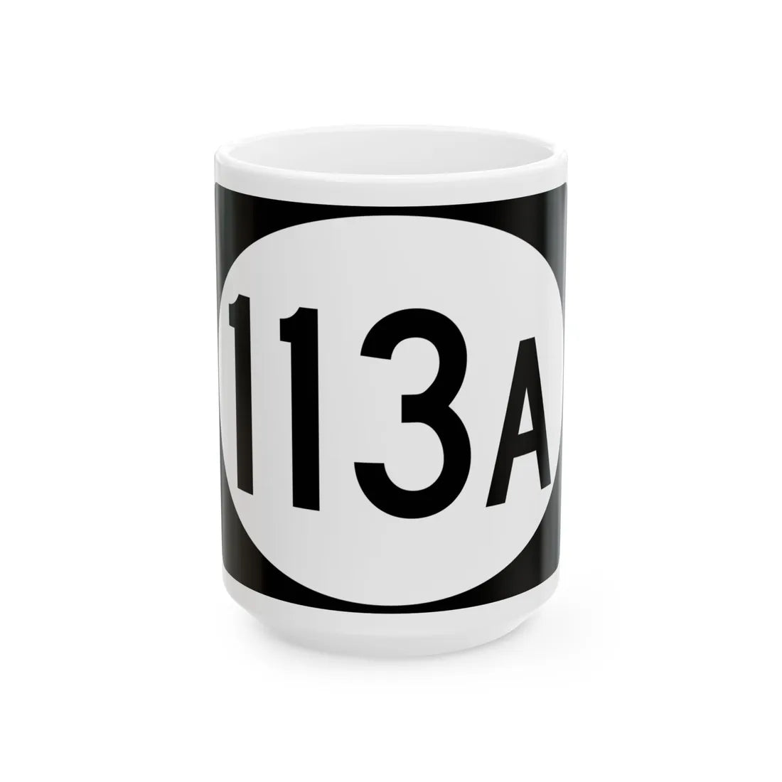 Vermont 113A (Vermont) (Road Sign) White Coffee Mug 15oz - Go Mug Yourself