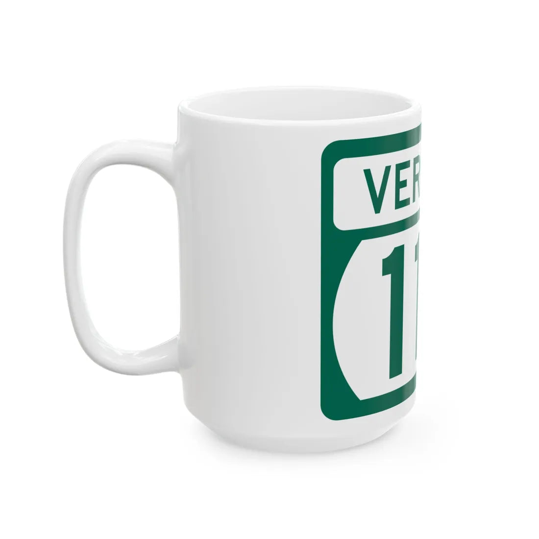 Vermont 116 (Vermont) (Road Sign) White Coffee Mug - Go Mug Yourself