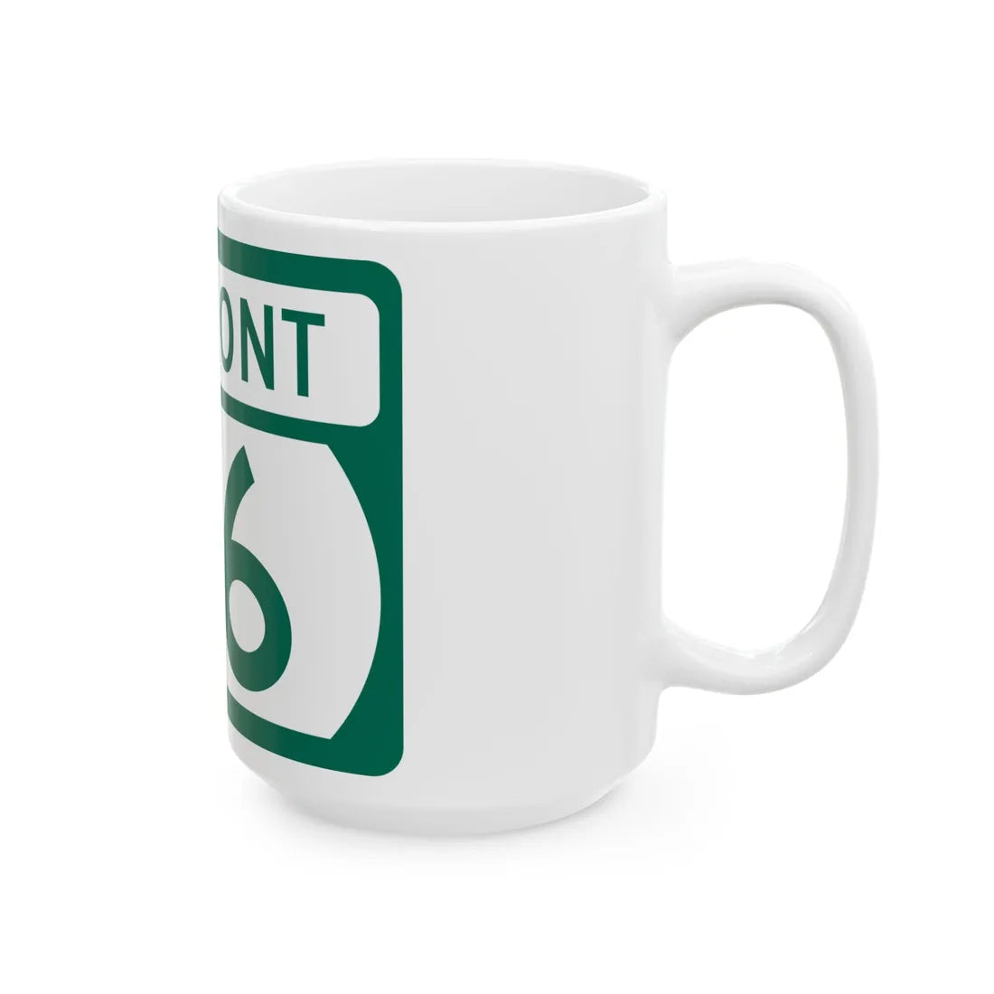 Vermont 116 (Vermont) (Road Sign) White Coffee Mug - Go Mug Yourself