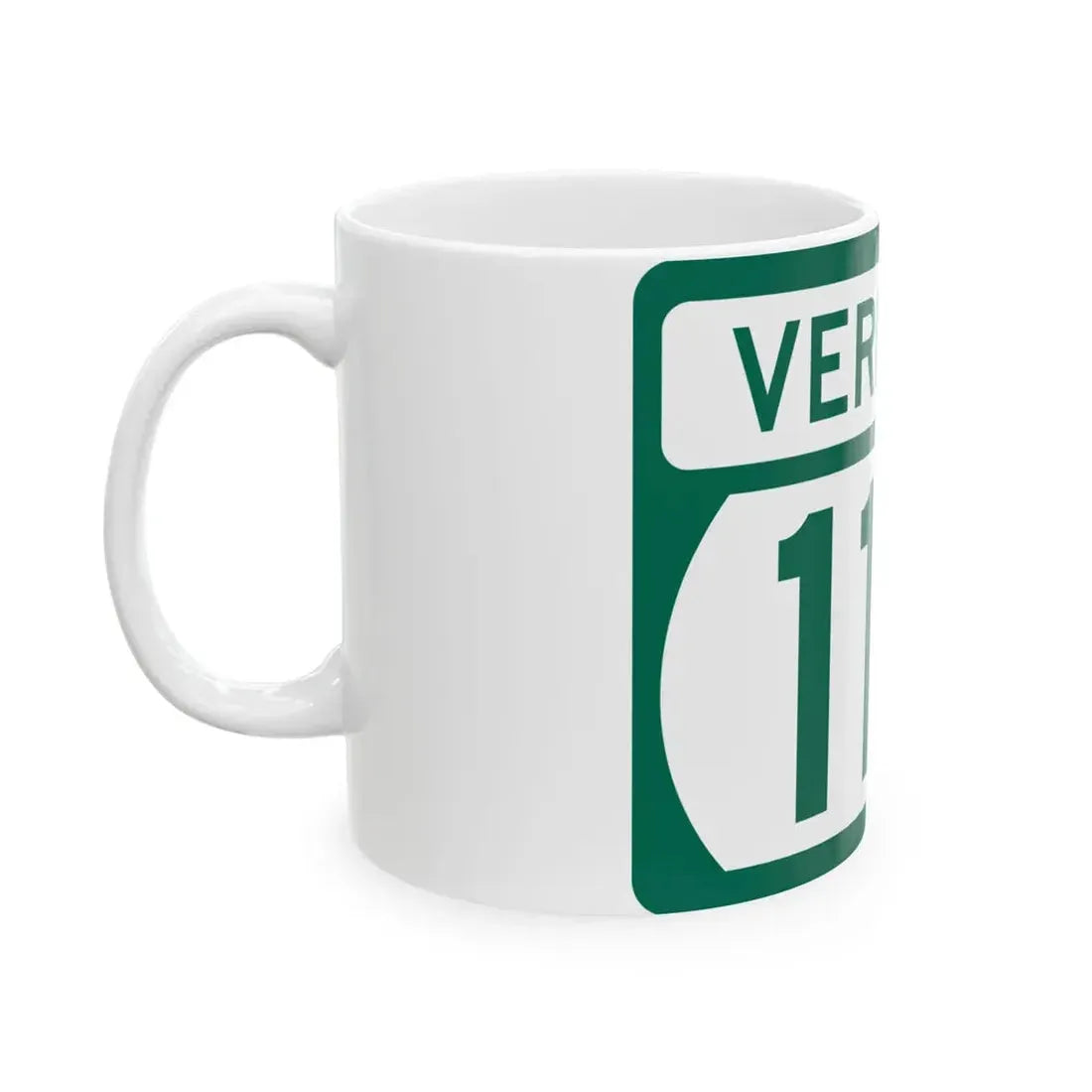 Vermont 118 (Vermont) (Road Sign) White Coffee Mug - Go Mug Yourself