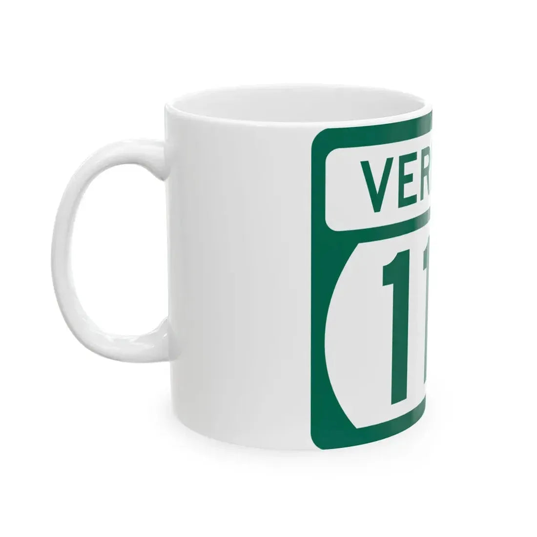 Vermont 119 (Vermont) (Road Sign) White Coffee Mug - Go Mug Yourself