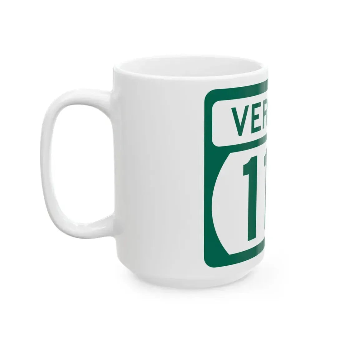 Vermont 119 (Vermont) (Road Sign) White Coffee Mug - Go Mug Yourself