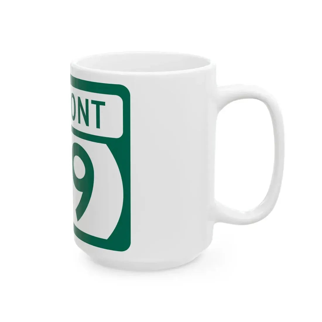 Vermont 119 (Vermont) (Road Sign) White Coffee Mug - Go Mug Yourself