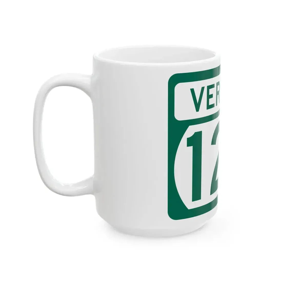 Vermont 120 (Vermont) (Road Sign) White Coffee Mug - Go Mug Yourself