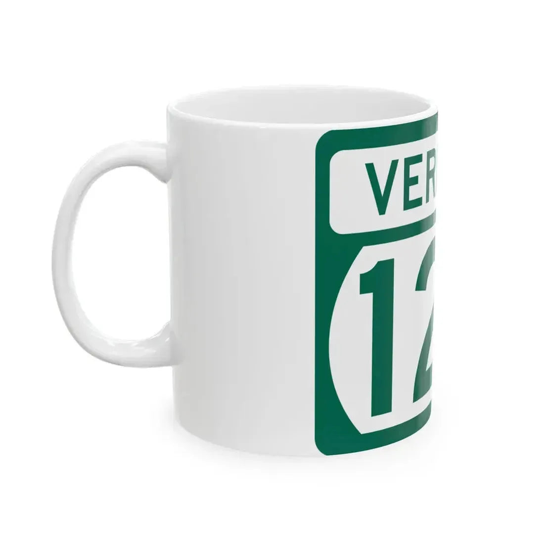 Vermont 122 (Vermont) (Road Sign) White Coffee Mug - Go Mug Yourself