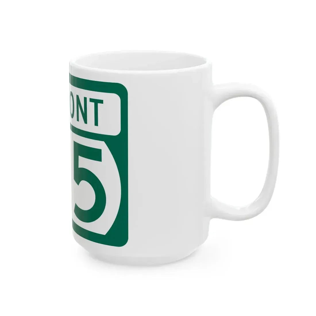 Vermont 125 (Vermont) (Road Sign) White Coffee Mug - Go Mug Yourself