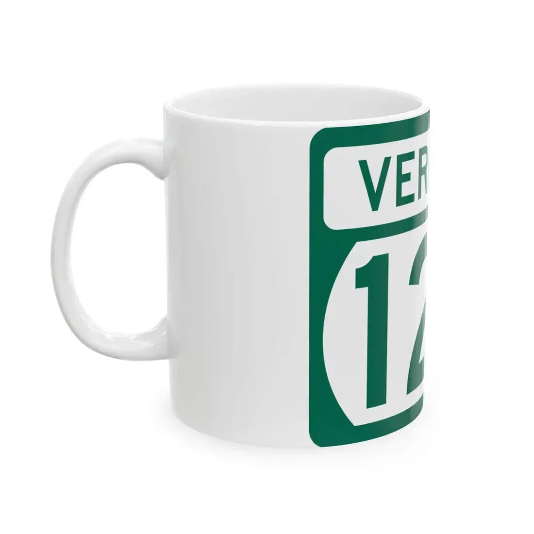 Vermont 127 (Vermont) (Road Sign) White Coffee Mug - Go Mug Yourself