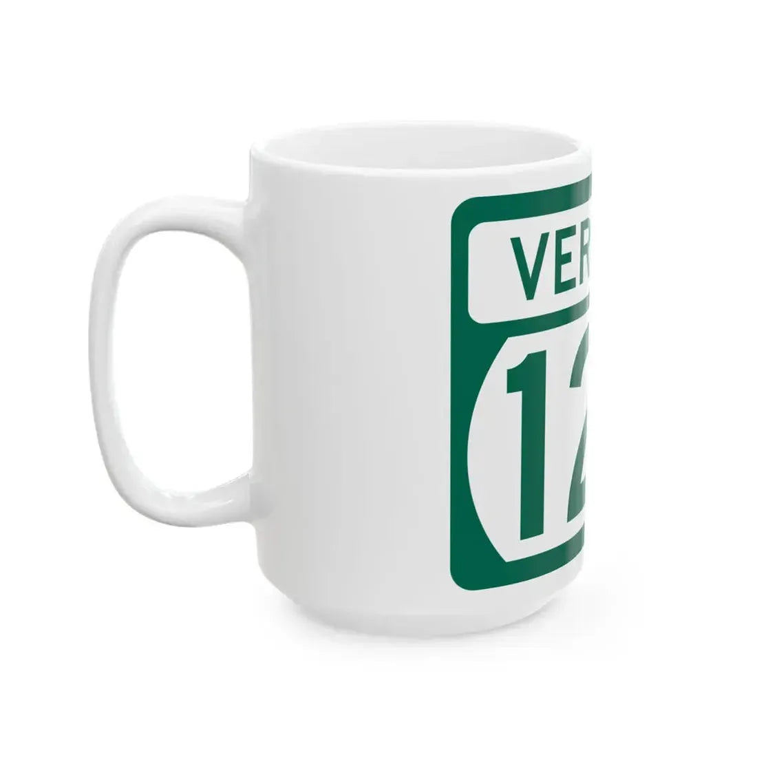 Vermont 127 (Vermont) (Road Sign) White Coffee Mug - Go Mug Yourself