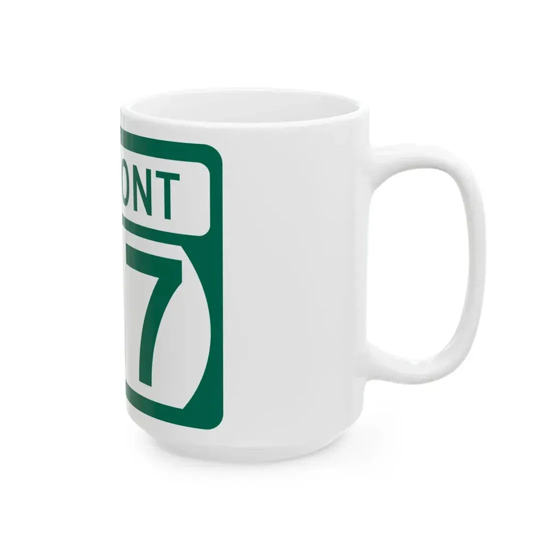Vermont 127 (Vermont) (Road Sign) White Coffee Mug - Go Mug Yourself