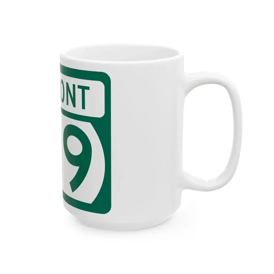 Vermont 129 (Vermont) (Road Sign) White Coffee Mug - Go Mug Yourself