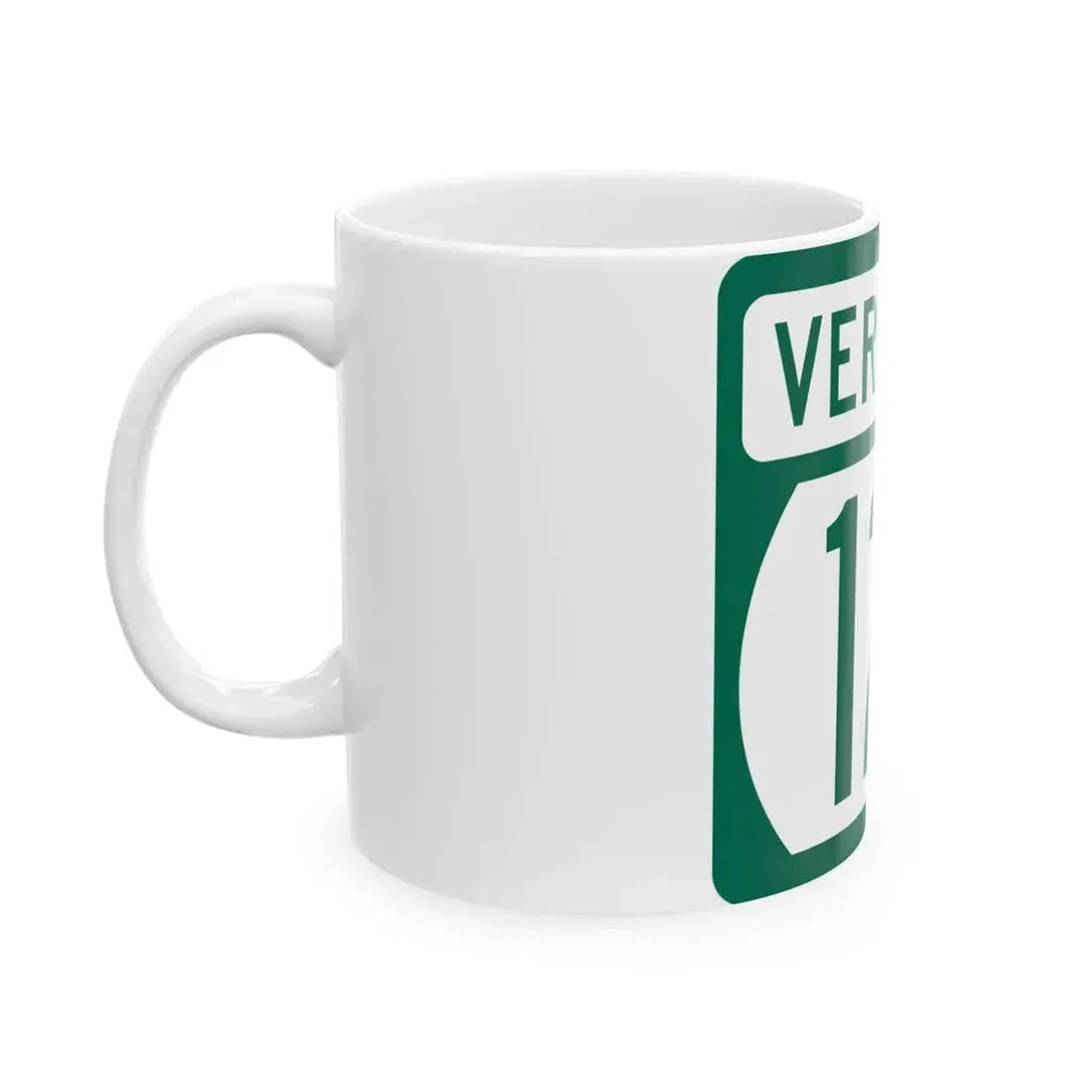 Vermont 12A (Vermont) (Road Sign) White Coffee Mug - Go Mug Yourself