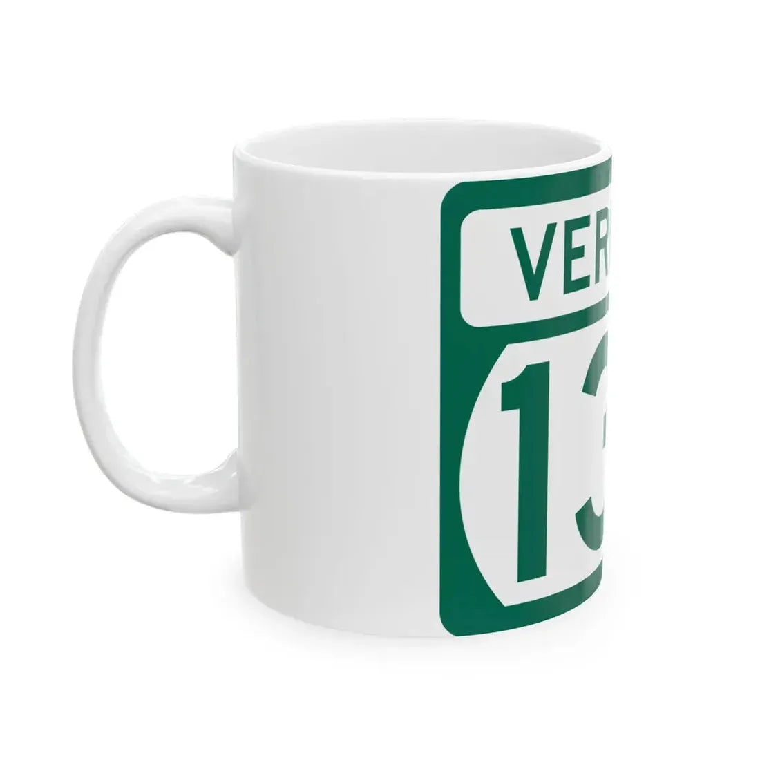 Vermont 130 (Vermont) (Road Sign) White Coffee Mug - Go Mug Yourself