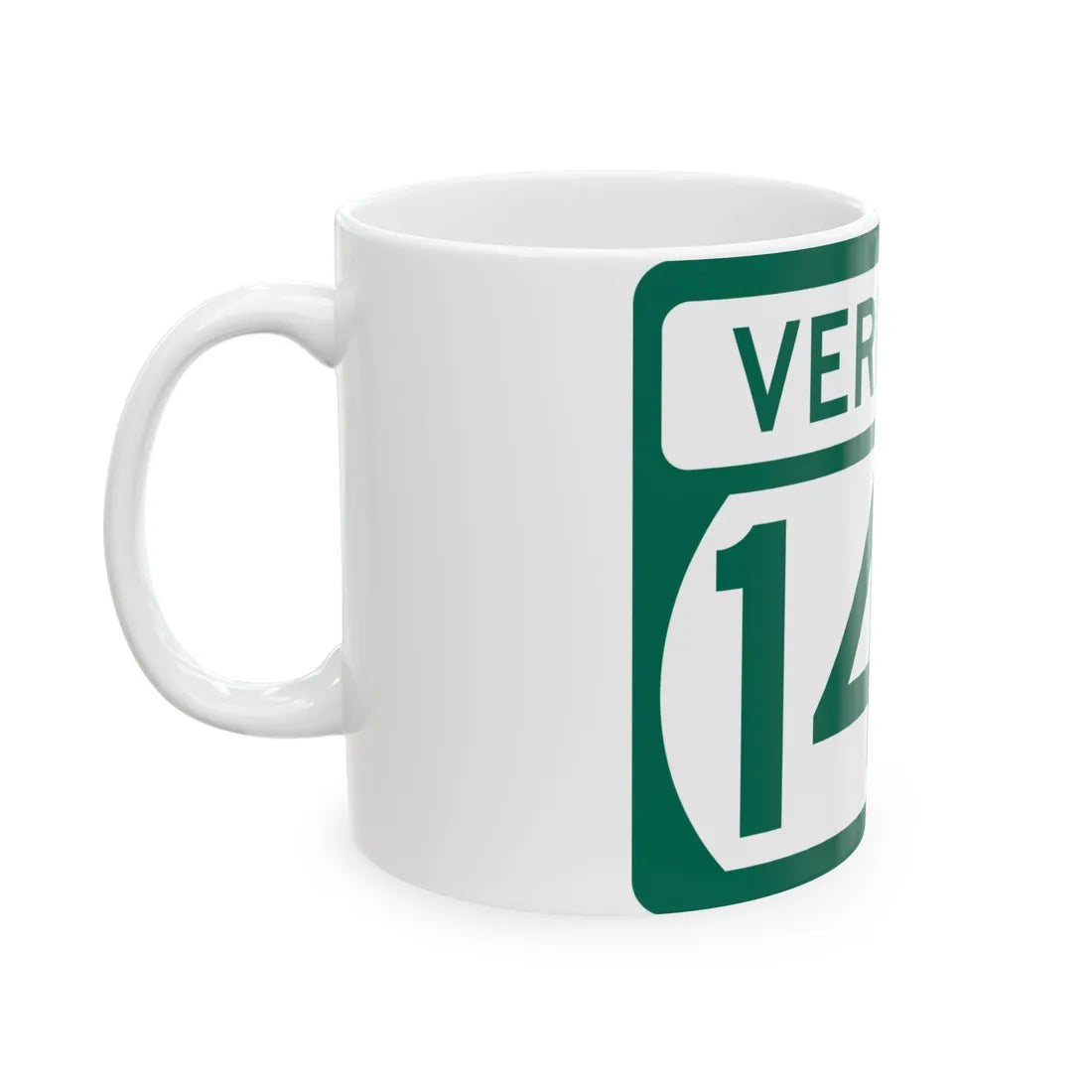 Vermont 140 (Vermont) (Road Sign) White Coffee Mug - Go Mug Yourself
