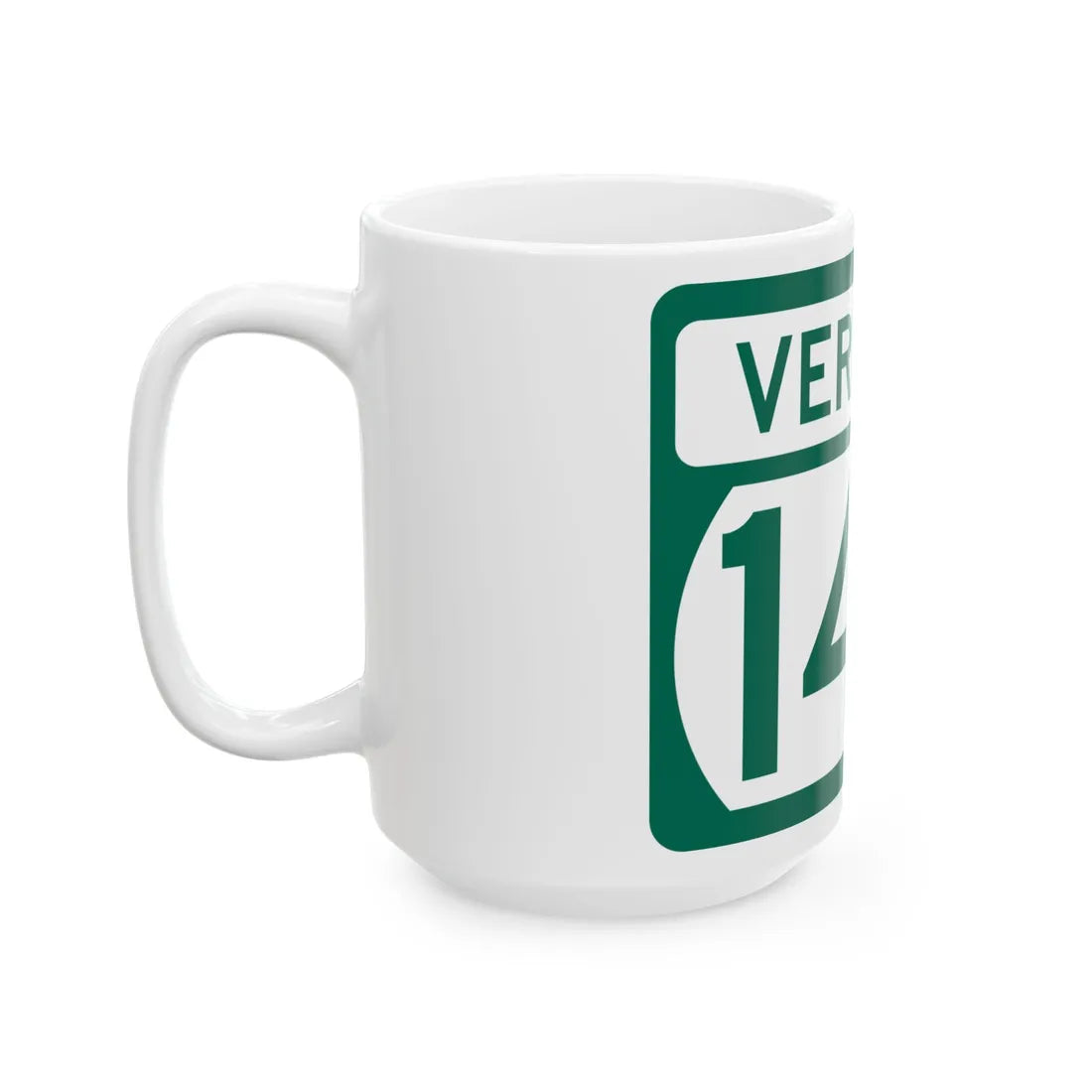 Vermont 140 (Vermont) (Road Sign) White Coffee Mug - Go Mug Yourself