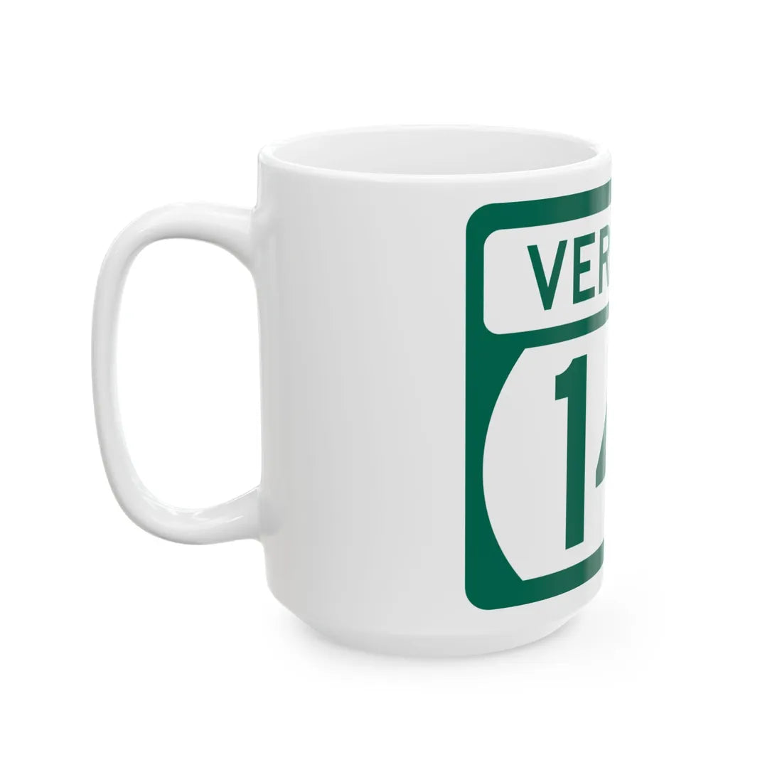 Vermont 141 (Vermont) (Road Sign) White Coffee Mug - Go Mug Yourself