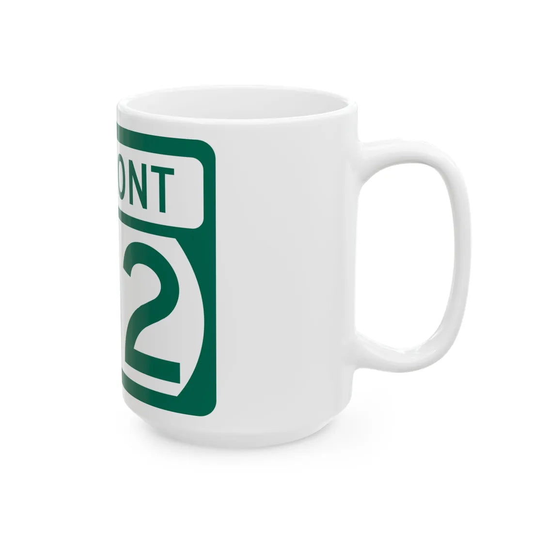 Vermont 142 (Vermont) (Road Sign) White Coffee Mug - Go Mug Yourself