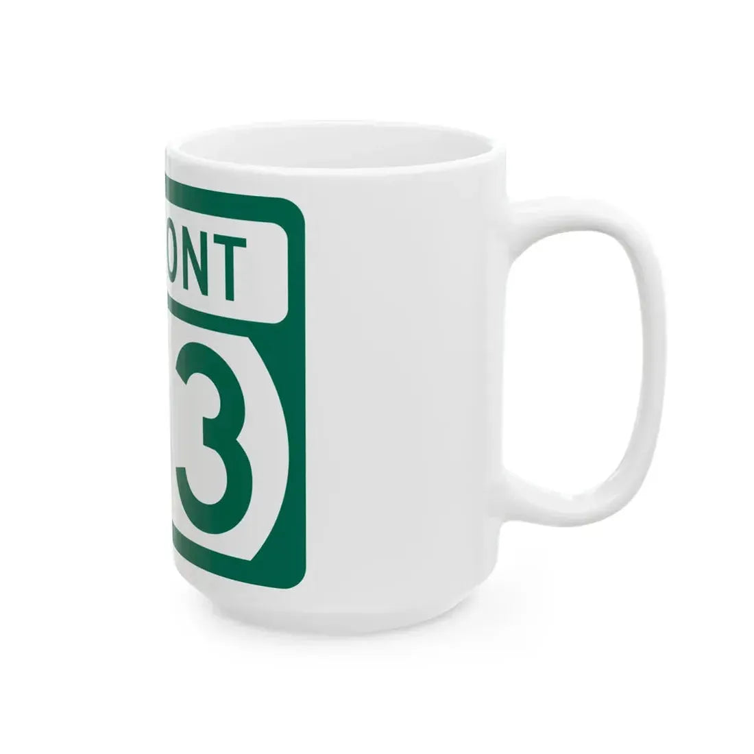 Vermont 143 (Vermont) (Road Sign) White Coffee Mug - Go Mug Yourself