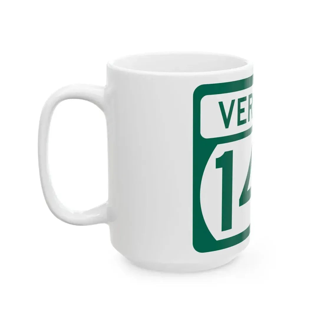 Vermont 144 (Vermont) (Road Sign) White Coffee Mug - Go Mug Yourself