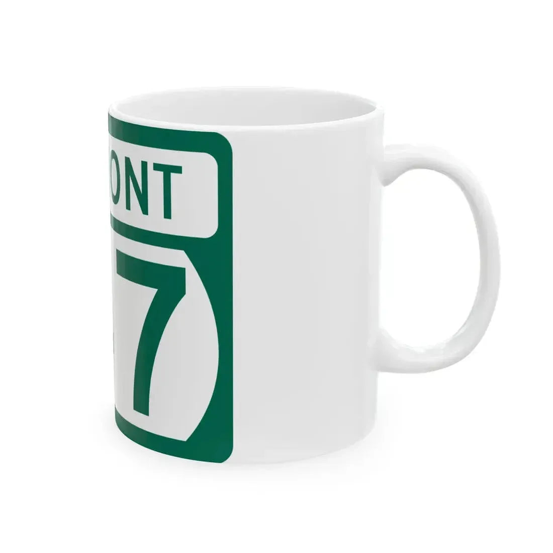 Vermont 147 (Vermont) (Road Sign) White Coffee Mug - Go Mug Yourself