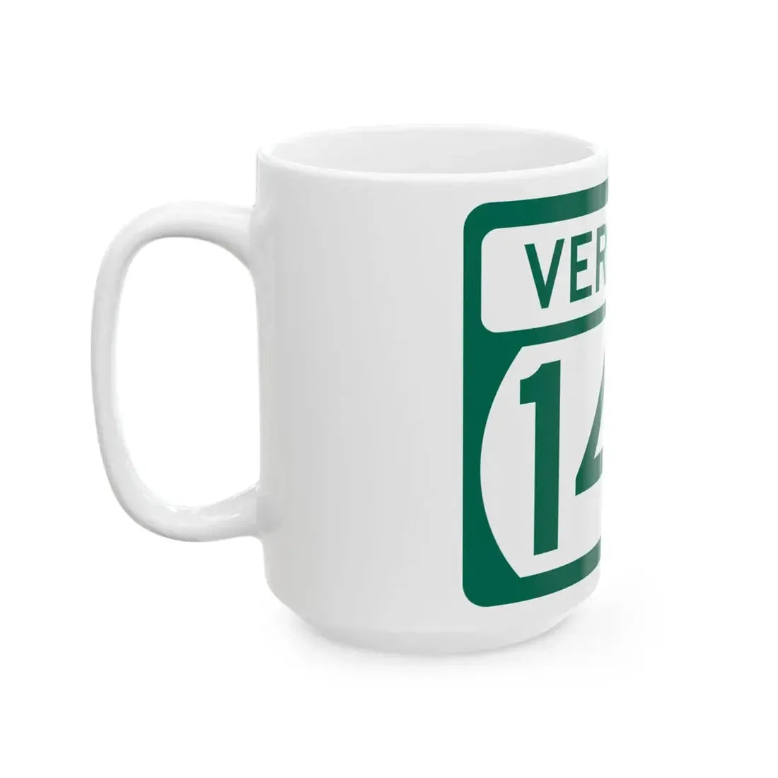 Vermont 147 (Vermont) (Road Sign) White Coffee Mug - Go Mug Yourself