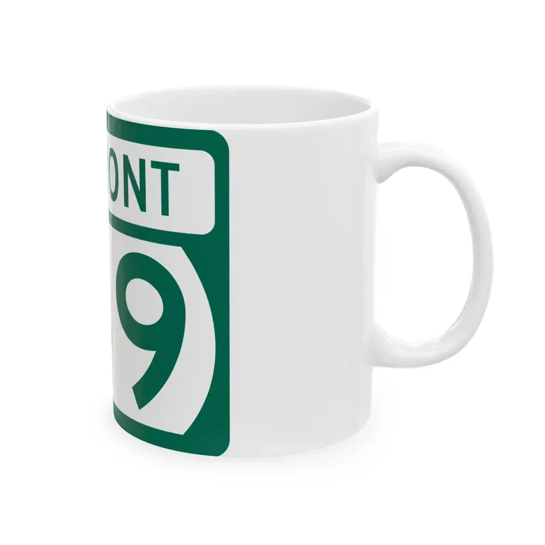 Vermont 149 (Vermont) (Road Sign) White Coffee Mug - Go Mug Yourself